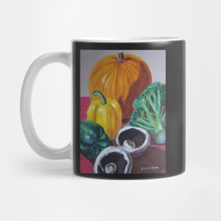 Vegetables still life in oil pastels Mug